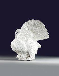 Hindi horozunun Meissen modeli, c.1733 (seramik) by Johann Joachim (after) Kändler