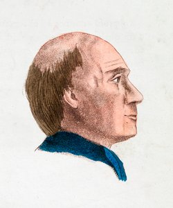 Felsefi ve derin bir kişinin yüz özellikleri, 1808 by Johann Kaspar Lavater