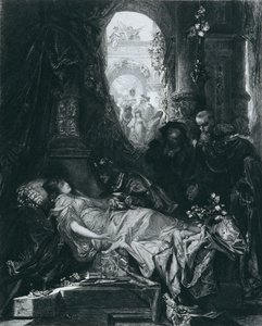 Görünüşe göre ölü Juliet Capulet by Johann Klaus