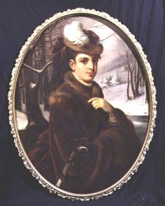 Zarif bir Avusturyalı bayanın portresi by Johann Kurtweil