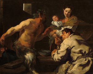 Satyr ve Köylü, muhtemelen c. 16231626.