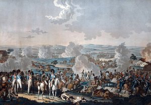 Wagram Savaşı (1809) - Rugendas, Johann Lorenz, Genç (1775-1826) - Aquatint - 52,8x63,4 - Özel Koleksiyon