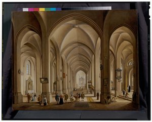 Kilise iç by Johann Ludwig Ernst Morgenstern
