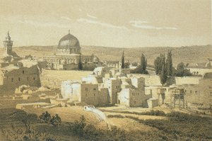 Kudüs. Bernatz ve diğerleri tarafından gravür - Steinkopk J.F. Editör