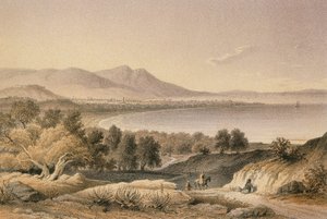 İzmir. Bernatz ve diğerleri tarafından gravür - Steinkopk J.F. Editör by Johann Martin Bernatz