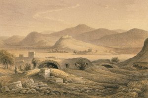 Efes manzarası. Bernatz ve diğerleri tarafından gravür - Steinkopk J.F. Editore by Johann Martin Bernatz