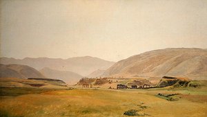 Bir Campagna Manzarası (tuval üzerine sunta üzerine yağlı boya)