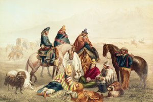 Şili Rustiklerinin Kostümleri, Claudio Gay tarafından 