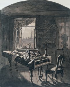 Ölüm Zamanında Beethovens Odası, 1827