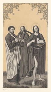 Aziz Bartholomew, Thomas ve Vaftizci Yahya Boisserée kardeşlerin koleksiyonundan eserler (seri adı) Galerie des Frères Boisserée (dizi başlığı) by Johann Nepomuk Strixner