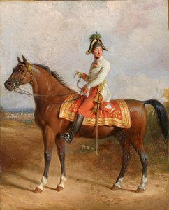 Arşidük Carl at sırtında by Johann Peter Krafft