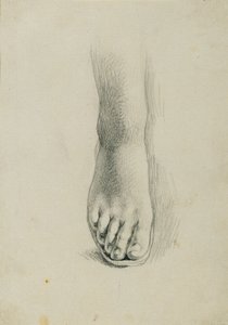 "Arindal ve Daura" için ayak çalışması by Johann Peter Krafft