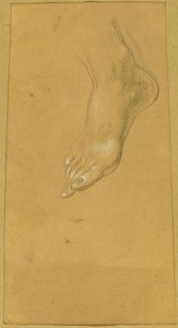 "Rüdiger ve Angelika" için ayak çalışması by Johann Peter Krafft
