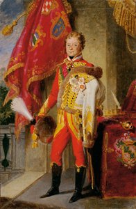 Macar üniformalı Ignaz Kont Gyulay von Naros-Nemeth ve Nadaska by Johann Peter Krafft