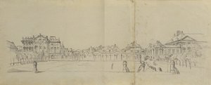 Palais Trautson ile Josefstädter Glacis by Johann Peter Krafft