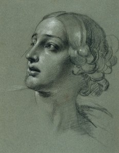 "Arindal ve Daura" için baş çalışma by Johann Peter Krafft