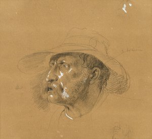 "Tirol Özgürlük Mücadelesinden Sahne" için baş çalışma by Johann Peter Krafft