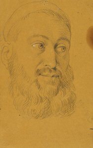 Rudolf von Habsburg ve rahip için portre çalışması by Johann Peter Krafft