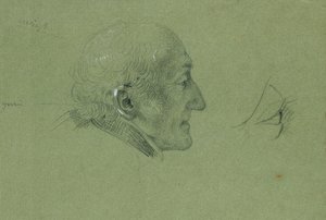 "Landwehr Adamının Eve Dönüşü" için portre çalışması (1820) by Johann Peter Krafft