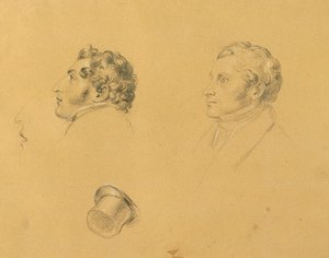 "Paris Barışından Sonra Giriş" konulu çalışma by Johann Peter Krafft