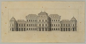Yukarı Belvedere için Çalışma by Johann Peter Krafft