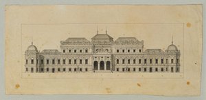 Yukarı Belvedere için Çalışma by Johann Peter Krafft