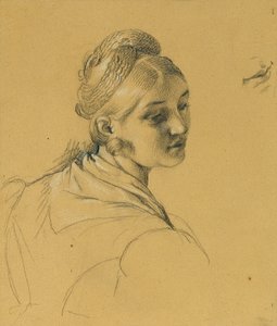 "Paris Barışından Sonra Giriş" Üzerine Kadın Çalışması by Johann Peter Krafft