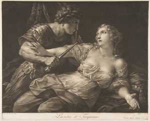 Tarquin ve Lucretia, 1792. by Johann Peter Pichler