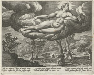 Akşam Vespera (nesne üzerindeki başlık) Günün Dört Parçası (dizi başlığı) by Johann Sadeler (I)