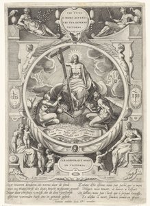 ölüm ve günahın fatihi olarak Mesih by Johann Sadeler (I)