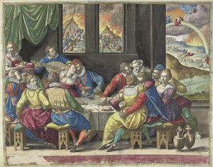 Son Yargıyı Bekleyen İnsanlık Ita erit et adventus filii hominis (nesne üzerindeki başlık) by Johann Sadeler (I)