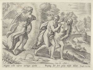 Cennetten kovulma by Johann Sadeler (I)