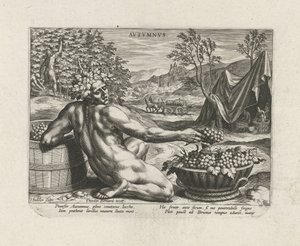 Sonbahar mevsimi Sonbahar Vs (nesne üzerindeki başlık) Dört Mevsim (dizi adı) by Johann Sadeler (I)