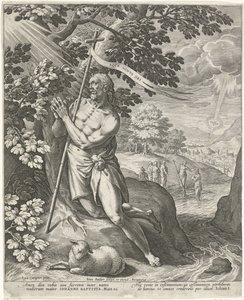 Çölde Vaftizci Yahya by Johann Sadeler (I)