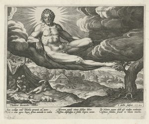 Öğleden sonra Meridies (nesne üzerindeki başlık) Günün Dört Parçası (dizi başlığı) by Johann Sadeler (I)