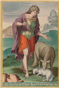 Benjamin, c. 1585. by Johann Sadeler I