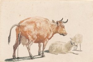 işeyen inek by Johann Teyler, after Paulus Potter