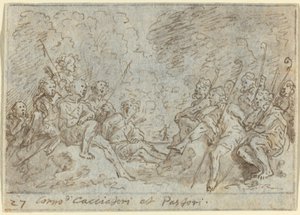 Avcılar ve Çobanların Korosu, 1640. by Johann Wilhelm Baur