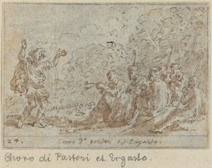 Çobanların Korosu ve Ergasto, 1640. by Johann Wilhelm Baur