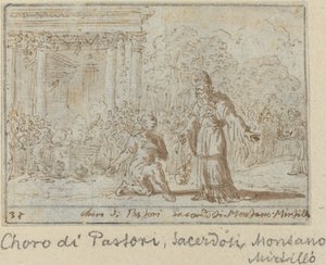 Çobanlar ve Rahipler Korosu: Montano, Mirtillo by Johann Wilhelm Baur