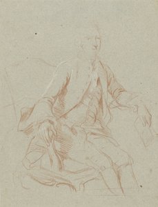 Kitapla oturan beyefendi by Johann Wilhelm Böttner