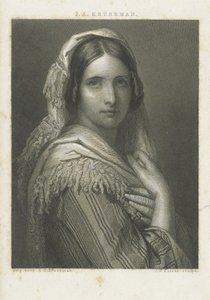 Bilinmeyen bir kadının portresi by Johann Wilhelm Kaiser (I)