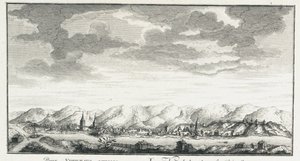 Udinskoye kalesinin görünümü, yaklaşık 1735