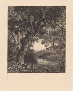 Ormandan Ayrılan Avcılar by Johann Wilhelm Schirmer