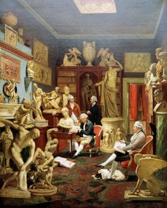 Charles Townley heykel galerisinde, Park Street, Londra 1782, Johann Zoffany (1733-1810), tuval üzerine yağlı boya
