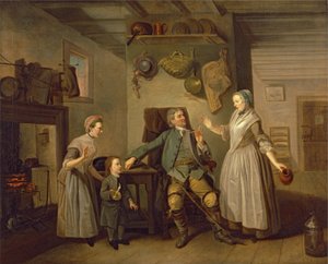 David Garrick ve Mary Bradshaw Çiftçilerin Dönüşü