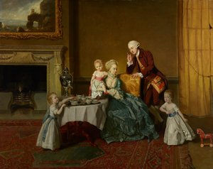 John, Ondördüncü Lord Willoughby de Broke ve Ailesi, c.1766