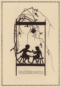 Bir Hans Christian Andersen masalından siluet (litho)
