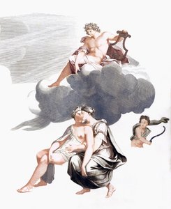 Jüpiter ve Callisto (baskı) by Johannes (after) Teyler