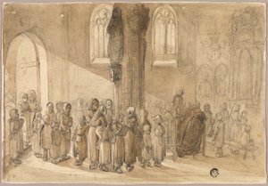 İlk Komünyon by Johannes Bosboom